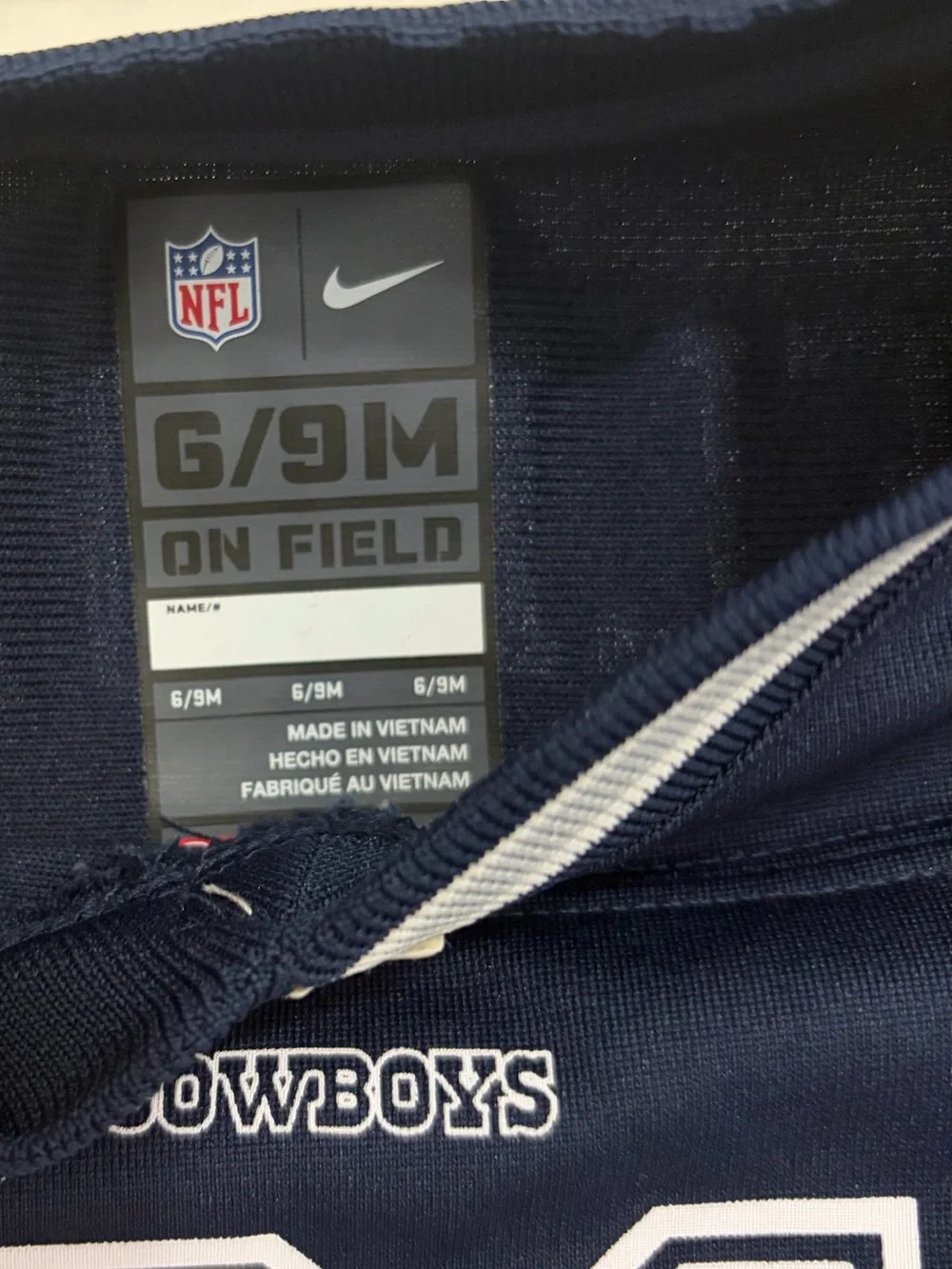 Nike Kids Dallas Cowboys Navy #21 Jersey Romper